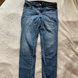 Straight leg American eagle jeans.